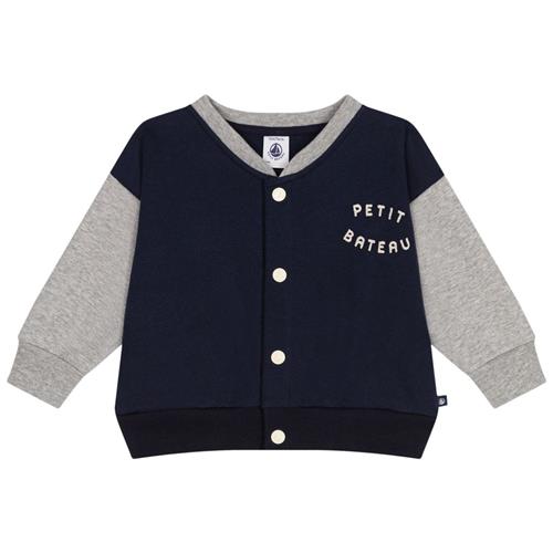 Petit Bateau Kontrastfarvet Bomberjakke Navyblå | Marine blå | 6 months