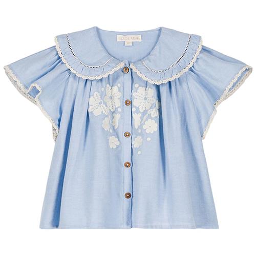 Se Louise Misha Malava Bluse Lyseblå | Blå | 9 months ved Babyshop