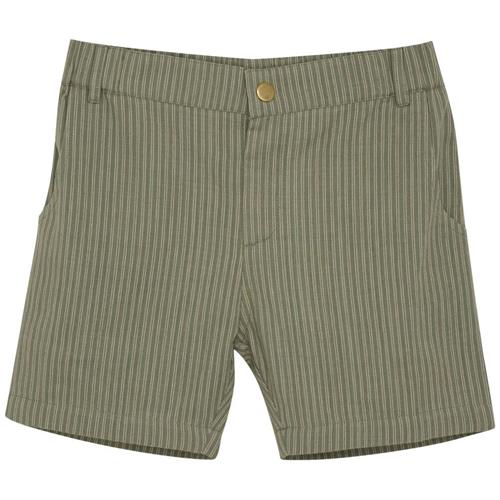 EnFant GOTS Stribet Shorts Sea Spray | Grønn | 92 cm