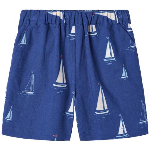 Se Fliink Sailor Mønstret Shorts Mazerine Blue | Blå | 80 cm ved Babyshop