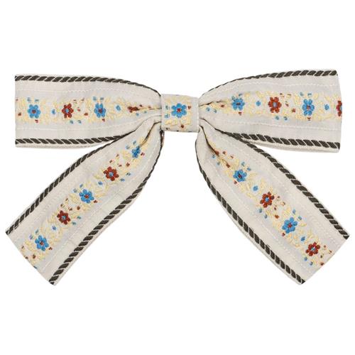 Se Konges Sløjd Ribbon Bowie Hair Clip - Beige | Beige | 0 ved Babyshop