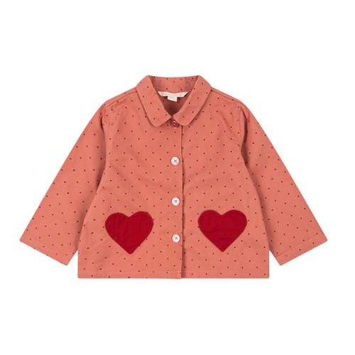 Konges Sløjd Nola Shirt Jacket Gots - Mahogany Dot | Lyserød | 18 months