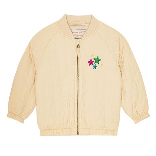 Se Konges Sløjd Juno Sequin Bomber Jacket Frappé | Beige | 5-6 years ved Babyshop