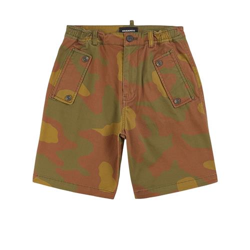 Se Dsquared2 Camo Bermudashorts Khaki | Grønn | 16 years ved Babyshop