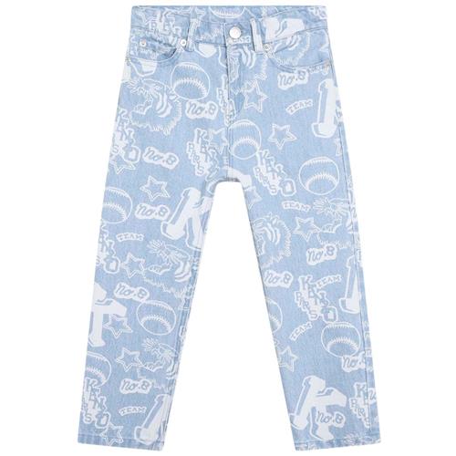 Se Kenzo Mønstrete Jeans Blå | Blå | 4 years ved Babyshop