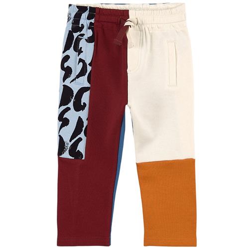 Dolce & Gabbana Color Block Sweatpants Multicolor | Rød | 9-12 months