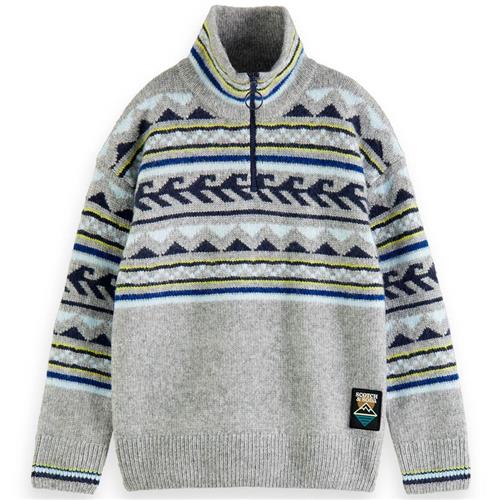 Scotch & Soda Intarsia Trøje Grå | Grå | 16 years