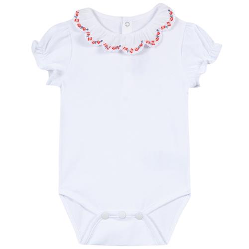 Se Tartine et Chocolat Babybody Med Flæsekrave Hvid | Hvid | 12 months ved Babyshop