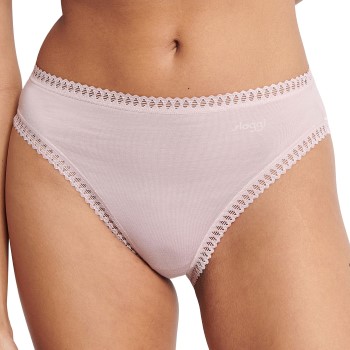 Sloggi Trusser 3P GO Crush High Leg Briefs Sand/rosa bomuld Medium Dame