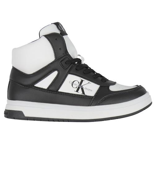 Se Calvin Klein Sko - High Top Lace Up - Sort/Hvid ved KidsWorld