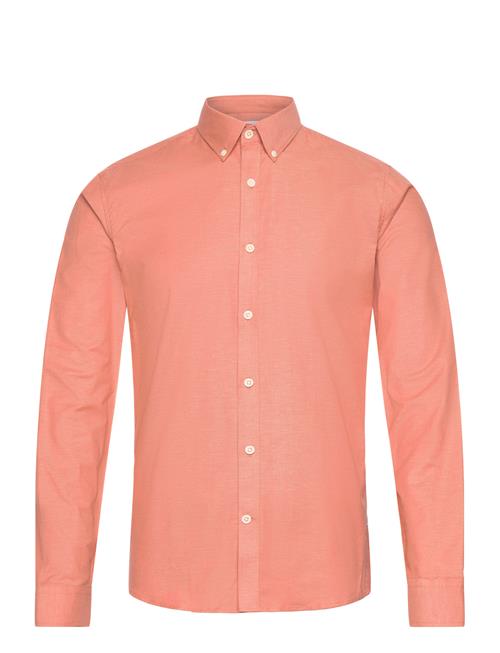 Lindbergh Yarn Dyed Oxford Superflex Shirt L/ Lindbergh Pink