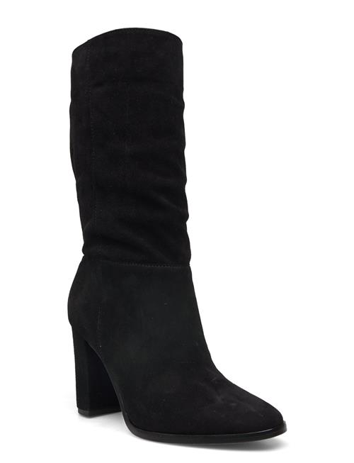 Se Lauren Ralph Lauren Artizan Ii Suede Boot Lauren Ralph Lauren Black ved Booztlet