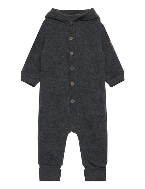 mikk-line Wool Baby Suit W. Hood Mikk-line Grey