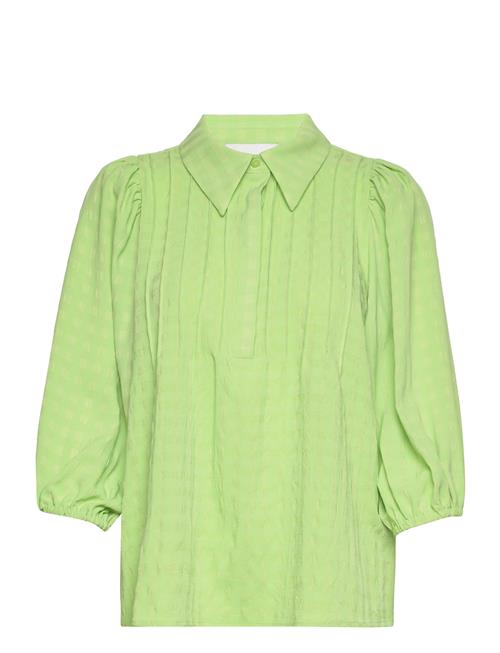 Se My Essential Wardrobe Halnamw Blouse My Essential Wardrobe Green ved Booztlet