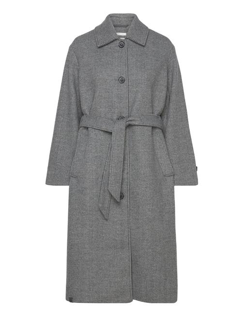 Belted Coat Tom Tailor Grey