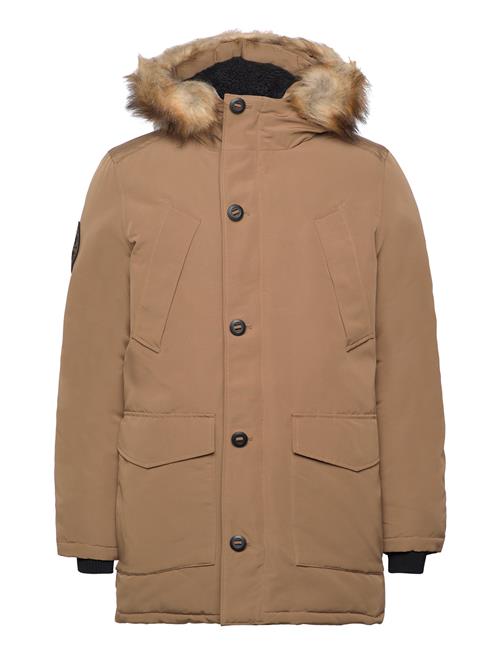 Everest Faux Fur Hooded Parka Superdry Beige