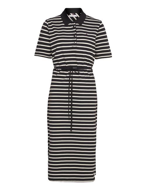 Reg Breton Midi Polo Dress Ss Tommy Hilfiger Black