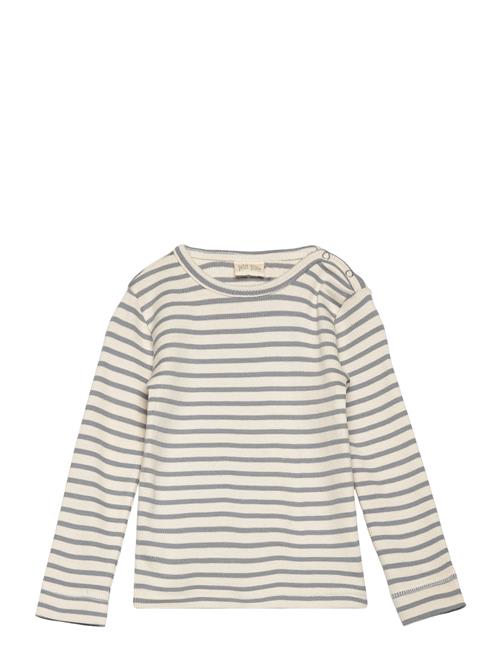 Se Petit Piao T-Shirt L/S Modal Striped Petit Piao Grey ved Booztlet