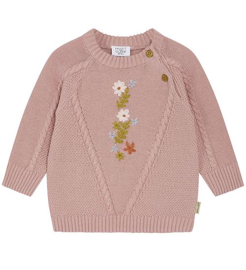 Se Hust and Claire Bluse - Strik - Panya - Dusty Rose m. Blomster ved KidsWorld