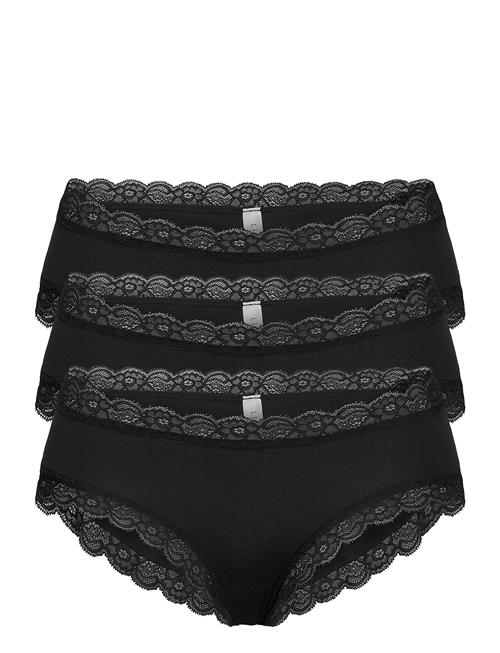 Se Lindex Brief 3-P Em Lace Brazilian Re Lindex Black ved Booztlet