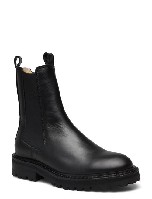 Se Selected Femme Slfvilma Leather Chelsea Boot Selected Femme Black ved Booztlet