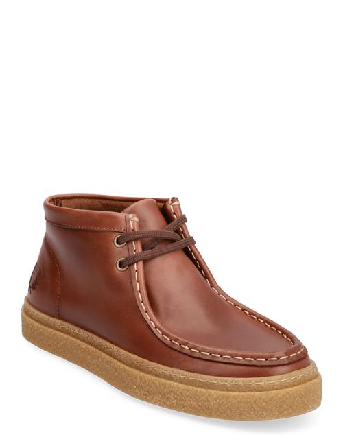 Fred Perry Dawson Mid Oil Pull Up Lthr Fred Perry Brown