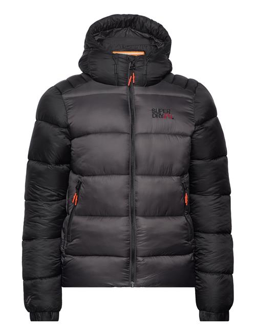 Superdry Hood Colour Block Sport Puffer Superdry Black