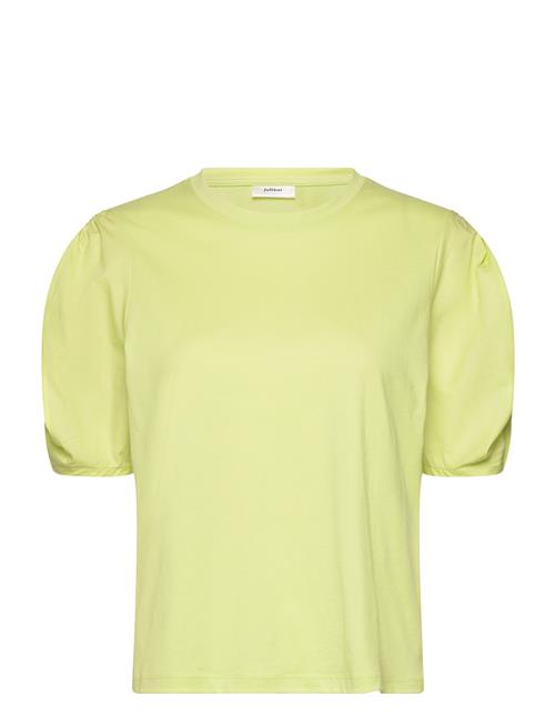 Se InWear Payanaiw Woven Trim Tshirt InWear Yellow ved Booztlet