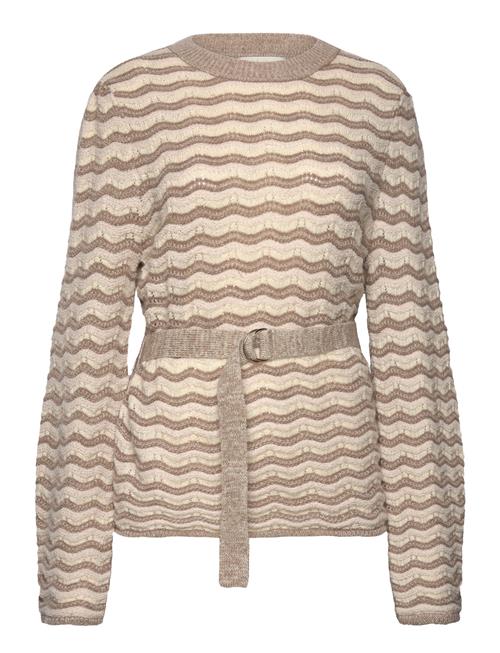 Se MAUD Victoria Knit Sweater MAUD Beige ved Booztlet