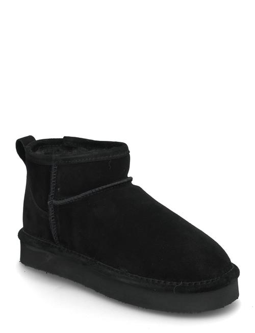 Se Bianco Biasnow Flatform Ankle Boot Suede Bianco Black ved Booztlet