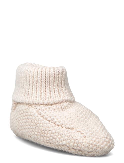 Knit Bootees Mango Cream