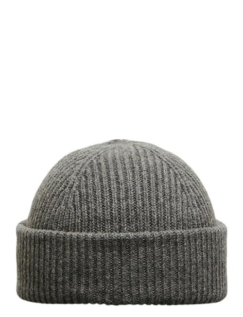 Se Selected Homme Slhmason Merino Sailor Wool Beanie Selected Homme Grey ved Booztlet