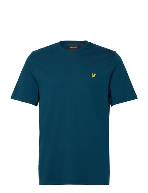 Se Lyle & Scott Plain T-Shirt Lyle & Scott Blue ved Booztlet