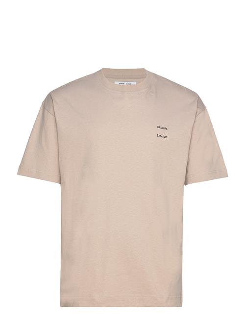 Se Samsøe Samsøe Joel T-Shirt 11415 Samsøe Samsøe Beige ved Booztlet