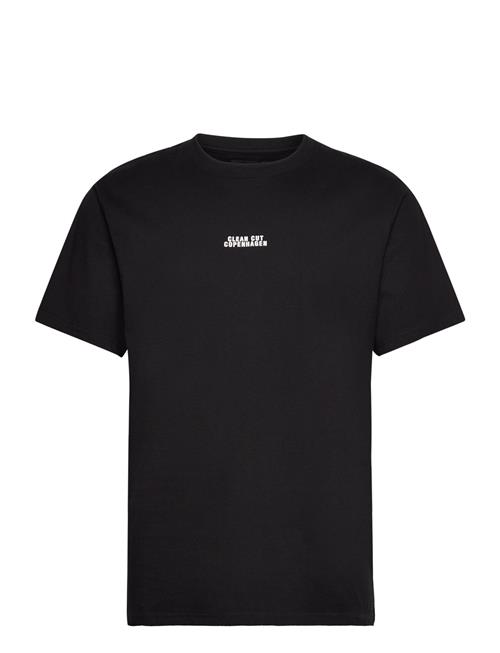 Se Clean Cut Copenhagen Cohen Brushed Tee Ss Clean Cut Copenhagen Black ved Booztlet