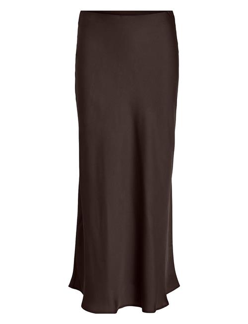 Vila Viellette Hw Long Skirt - Noos Vila Brown