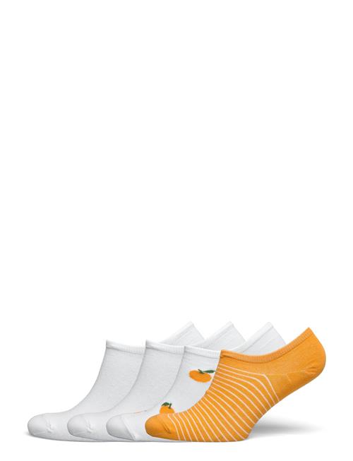 Se Lindex Sock Low Ankle 4 P Oranges Lindex Orange ved Booztlet