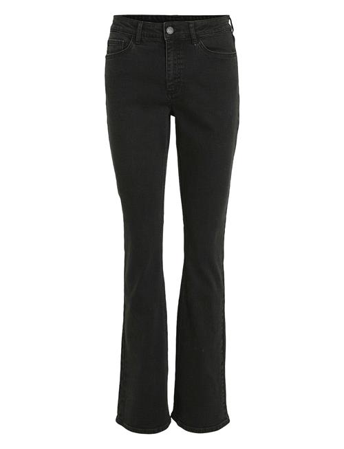 Se Vila Vibetty Rw Flared Jeans Blk Osc221-Noos Vila Black ved Booztlet