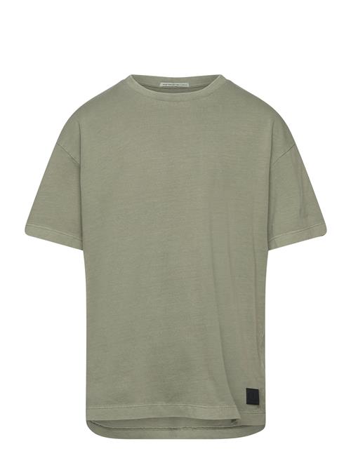 Se Tom Tailor Over Basic T-Shirt Tom Tailor Khaki ved Booztlet