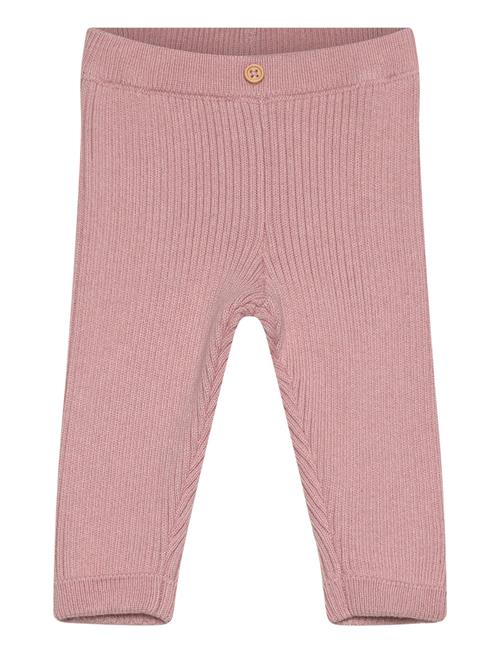 Cotton Ribbed Leggings Mango Pink