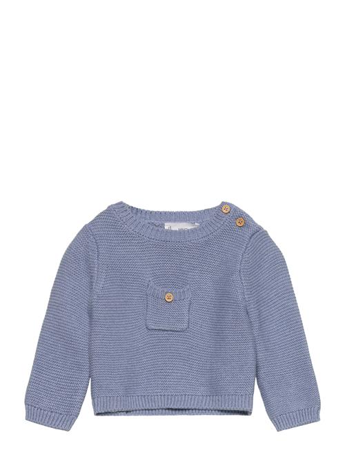 Knit Pocket Sweater Mango Blue