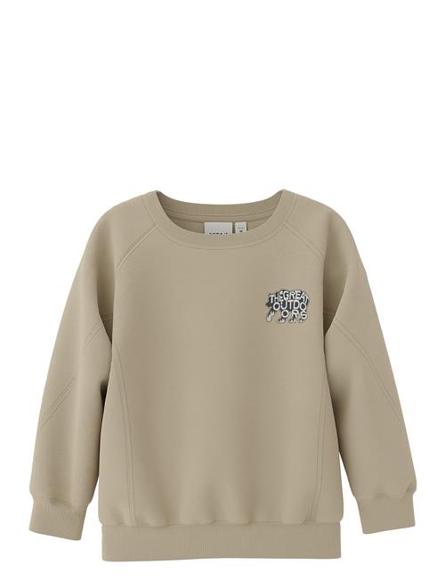 Nmmobanno Ls Loose Sweat Bru Pb Name It Beige