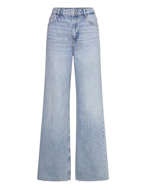 Danila Wideleg High-Rise Jeans Mango Blue