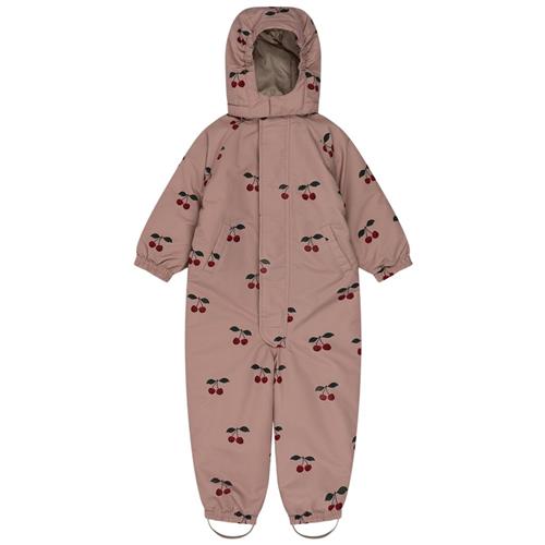 Se Konges Sløjd Cerise Blush skidragt med cherry print | Lyserød | 18 months ved Babyshop