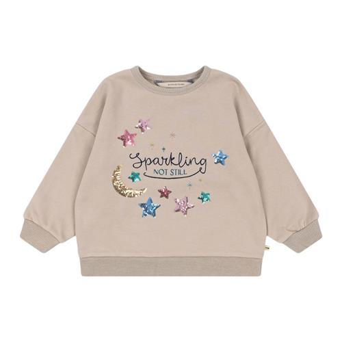 Konges Sløjd Lou Sequin Sweatshirt Ocs - French Oak | Beige | 18 months