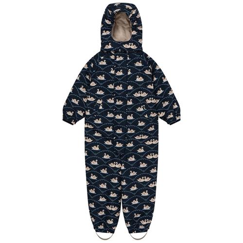 Se Konges Sløjd NOHR SNOWSUIT PRINT SWAN ECLIPSE | Blå | 4 years ved Babyshop