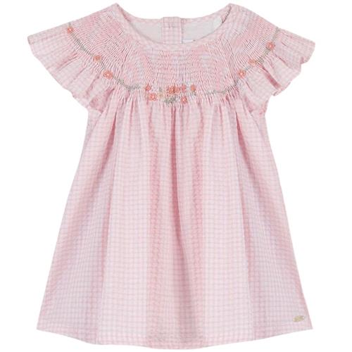 Se Tartine et Chocolat Gingham Kjole Lyserød | Lyserød | 1 months ved Babyshop