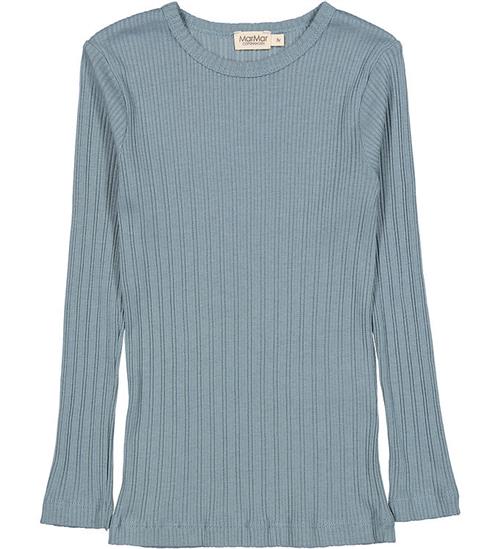 Se MarMar Bluse - Modal - Tamra - Blue Dove m. HulmÃ¸nster ved KidsWorld