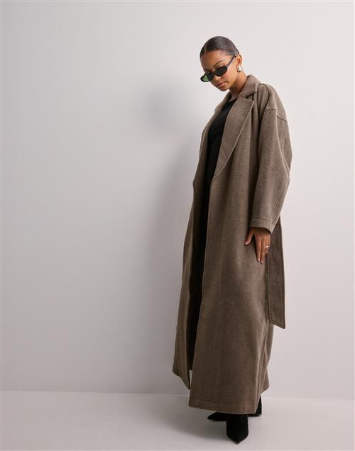 Object Collectors Item - Brun - Objclara Oversize Wool Coat a Div