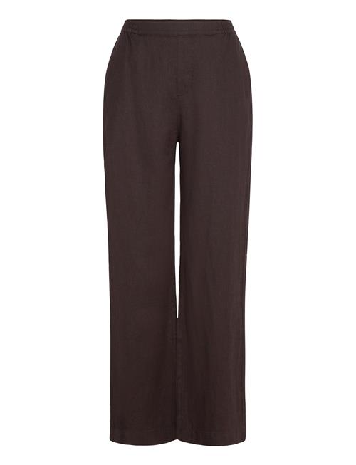 Lindex Trousers Bella Pure Linen Lindex Brown